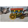 Image 4 : Vintage 1950s Alps Wind-Up Butterfield Stage Lines Tin Litho Horse-Drawn Coach Toy, 13”, Working