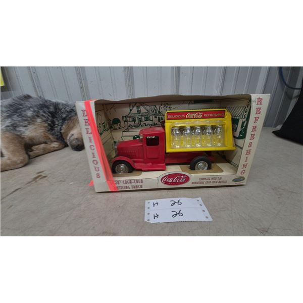 1930s Replica Coca-Cola Bottling Truck Toy with Ten Miniature Coca-Cola Bottles in Original Box