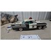 Image 4 : HTC Japan 1961 Oldsmobile Highway Patrol Radio-Controlled Battery-Operated Tin Toy Car, 12”