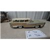 Image 1 : Vintage ET Japan Tinplate 1959 Ford 4-Door Station Wagon Toy, Two-Tone Cream and Tan Body, Friction