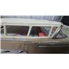 Image 7 : Vintage ET Japan Tinplate 1959 Ford 4-Door Station Wagon Toy, Two-Tone Cream and Tan Body, Friction