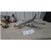 Image 1 : Vintage 1950s Bandai American Airlines Douglas DC-7 Tin Friction Toy Airplane