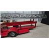 Image 4 : Doepke Model Toys Rossmoyne American LaFrance Pressed Steel Aerial Ladder Fire Truck, 1950s, 32”
