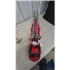 Image 7 : Doepke Model Toys Rossmoyne American LaFrance Pressed Steel Aerial Ladder Fire Truck, 1950s, 32”