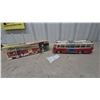 Image 1 : Vintage Shanghai Toys ST-529 Airport Limousine Tinplate Friction Bus, Red and Cream, 14.6”