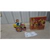Image 1 : Louis Marx "Dora the Girl Driver" Tin Litho Wind-Up Tractor with Original Box, Early 1950s
