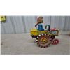 Image 2 : Louis Marx "Dora the Girl Driver" Tin Litho Wind-Up Tractor with Original Box, Early 1950s