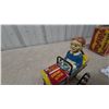 Image 6 : Louis Marx "Dora the Girl Driver" Tin Litho Wind-Up Tractor with Original Box, Early 1950s