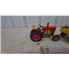Image 7 : Kovap Zetor 25A Wind-Up Tin-Litho Tractor and Trailer Set with Original Box and Key, 12”