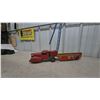 Image 7 : Vintage Wyandotte Pressed Steel Streamline Truck with Ladder Trailer, Red, Green and Yellow, 23”