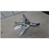 Image 11 : Vintage Grasshopper BC-3 Tin Toy Airplane 12”×15” and Eastern Boeing 727 Tin Toy Jet, 16”×13”