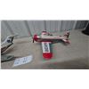 Image 2 : Vintage Grasshopper BC-3 Tin Toy Airplane 12”×15” and Eastern Boeing 727 Tin Toy Jet, 16”×13”