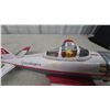 Image 5 : Vintage Grasshopper BC-3 Tin Toy Airplane 12”×15” and Eastern Boeing 727 Tin Toy Jet, 16”×13”