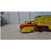 Image 2 : Marx Roy Rogers Trigger Horse Van Pressed Steel Truck and Trailer, Dodge M-214 Cab, c. 1950, 15”