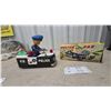 Image 1 : Marusan Battery-Operated Tin Police Car with Plastic-Head Driver, Model 6167, with Box, 9”