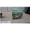 Image 10 : Masudaya MS-70 Clockwork Wind-Up Tin Motorcycle with Sidecar in Original Box, 7”