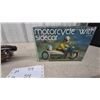 Image 9 : Masudaya MS-70 Clockwork Wind-Up Tin Motorcycle with Sidecar in Original Box, 7”