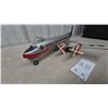 Image 2 : Vintage Linemar Toys Japanese Tin Friction American Airlines Lockheed L-188 Electra N305AA