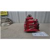 Image 4 : Vintage-Style Red Metal “Tucumcari Fire” Antique Fire Truck Model with Hose Reel and Ladder, 14”