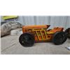 Image 5 : Vintage Tin Litho Wind-Up Toy Tractors, Wheeled and Crawler Styles, Marx and Made in Canada, 8”