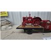 Image 3 : Chevrolet Flatbed Truck Model, 16”, with Die-Cast McCormick-Deering W-30 Tractor