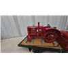 Image 4 : Chevrolet Flatbed Truck Model, 16”, with Die-Cast McCormick-Deering W-30 Tractor