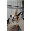 Image 2 : Best of the West Action Figure Set: 4 Figures, 1 Baby, 2 Horses Plus Accessories