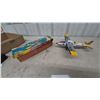 Image 1 : Vintage Nomura Modern Toys A-1026-S Friction Patrol Plane Tinplate Toy Airplane with Box 13”×13”