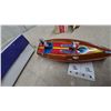 Image 6 : Vintage Tin Wind-Up Toys, Whale Eating Fish, Sea Cat Felix Speedboat and Duck