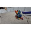 Image 8 : Vintage Tin Wind-Up Toys, Whale Eating Fish, Sea Cat Felix Speedboat and Duck