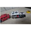 Image 9 : Vintage Japanese Tin Friction Toys: STI Fire Truck WP-240 10” and Yonezawa Police Jeep 11071, 7”