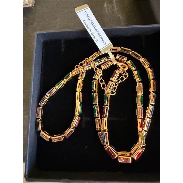 18 KT BGO ORO NECKLACE