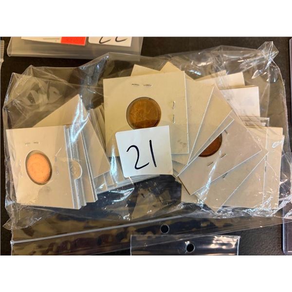 BAG OF ASSORTED CANADIAN PENNIES