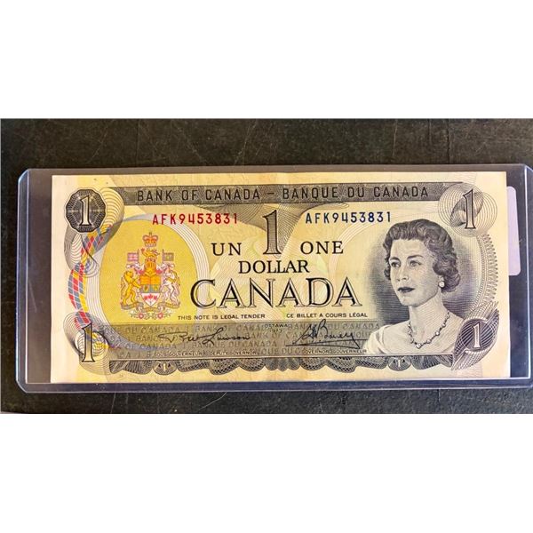 1973 CANADIAN 1 DOLLAR BILL