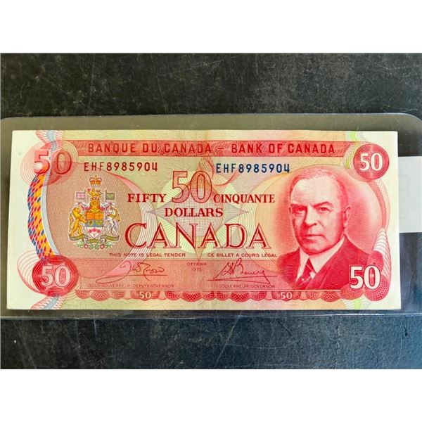 1975 CANADIAN 50 DOLLAR BILL