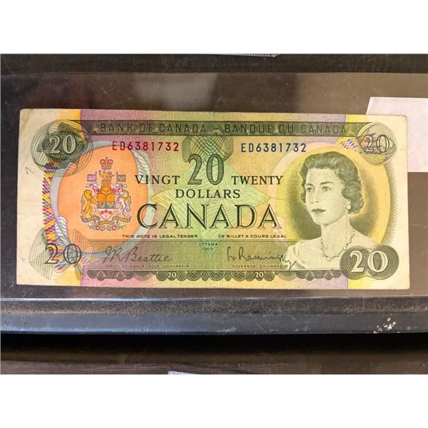 1969 CANADIAN 20 DOLLAR BILL