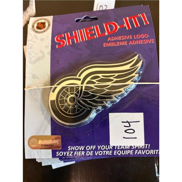10 DETROIT REDWINGS ADHESIVE LOGOS