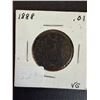 Image 2 : 3 LARGE 1 CENT PIECES - 1884,87,88