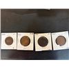 Image 1 : 4 LARGE 1 CENT PIECES - 1902,03,04,05