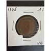 Image 5 : 4 LARGE 1 CENT PIECES - 1902,03,04,05