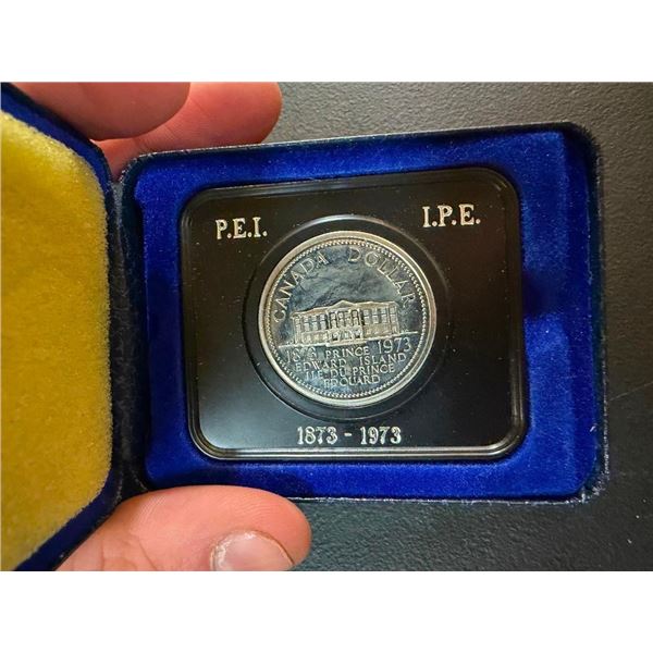 1873-1973 PEI 1 DOLLAR IN CASE