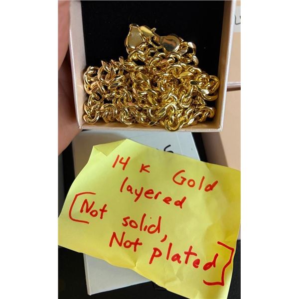 14 KT GOLD LAYERED CHAIN