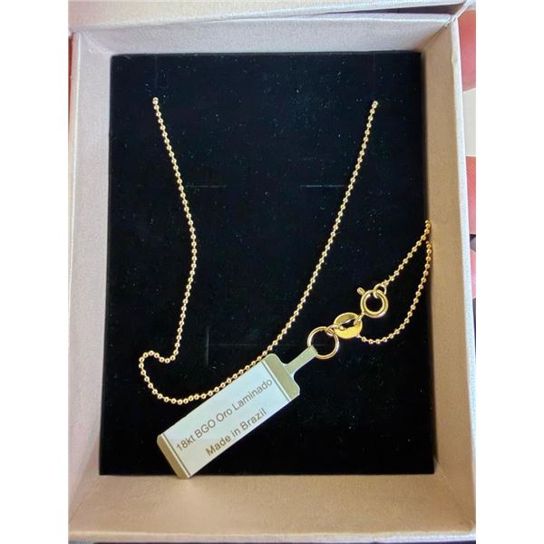18 KT OVERLAY NECKLACE - SEE PICTURE FOR FURTHER INFO