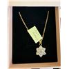 Image 1 : WOMENS NECKLACE WITH PENDANT - ARTIFICIAL STONES