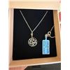 Image 1 : STERLING SILVER NECKLACE WITH PENDANT - SEE PICTURE FOR FURTHER INFO
