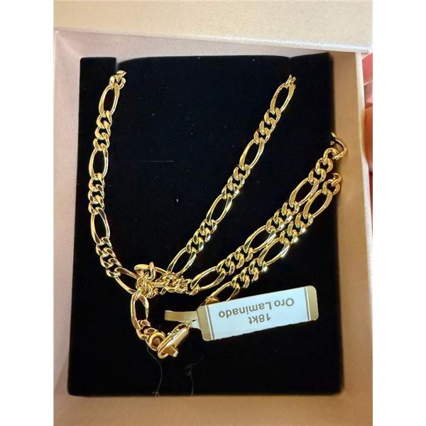 18 KT GOLD OVERLAY WOMENS CHAIN