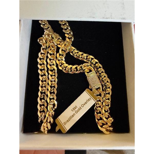 18 KT GOLD OVERLAY NECKLACE