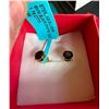 Image 1 : SET OF STERLING SILVER BLACK ONYX EARRINGS - SEE PICTURE FOR FURTHER INFO