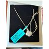 Image 1 : STIRLING SILVER MOISSANITE NECKLACE WITH PENDANT - SEE PICTURE FOR FURTHER INFO