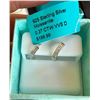 Image 1 : SET OF 925 STERLING SILVER MOISSANITE EARRINGS - SEE PICTURE FOR FURTHER INFO